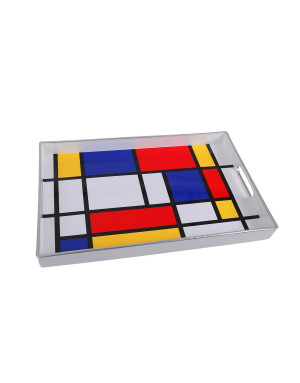 SOCADIS : Plateau rectangulaire Mondrian
