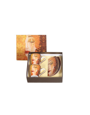 SOCADIS : Coffret 2 Tasses à café Larmes d'or de Klimt 