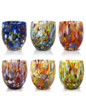 I colori di Murano 6 verres Ronds assortis
