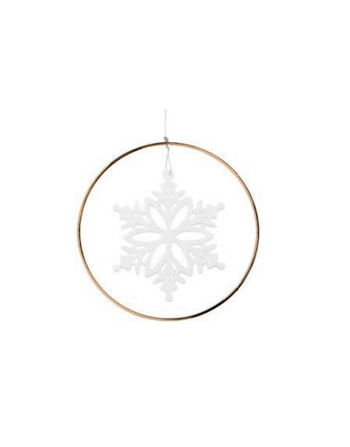 Rader : Boule de Noël Flocon, anneau doré