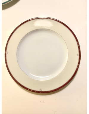 Scala Pourpre filet Or, Assiette plate 26,5 cm