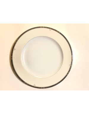 Scala Gris filet or Or, Assiette Plate 26,5 cm
