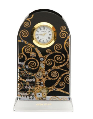 Goebel : Pendule "L'arbre de vie" Gustav Klimt noir