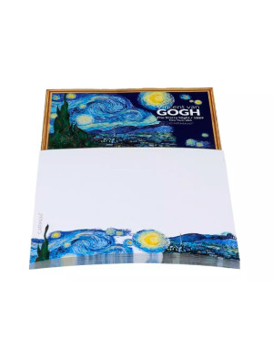 Carmani : Bloc Notes magnétique, Nuit étoilée par Van Gogh