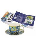Paire tasse café, Iris par Van Gogh