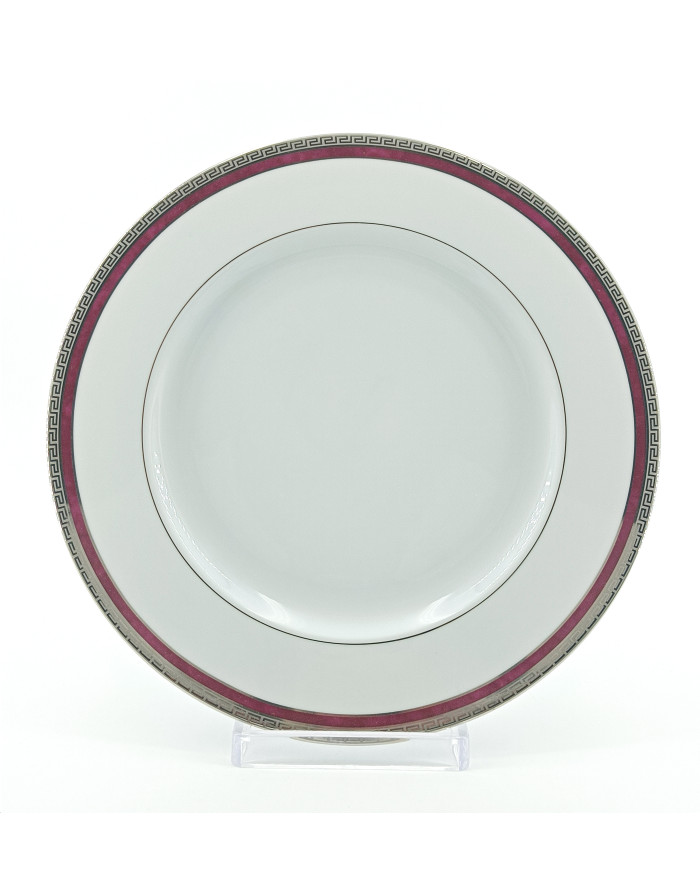 Athos pourpre et platine, Assiette plate 26,5 cm