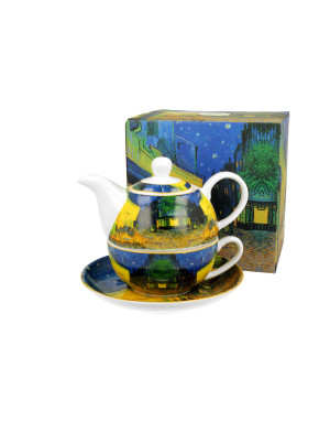 Duo Gift : Terrasse d'un café le soir de Van Gogh, Théière égoiste