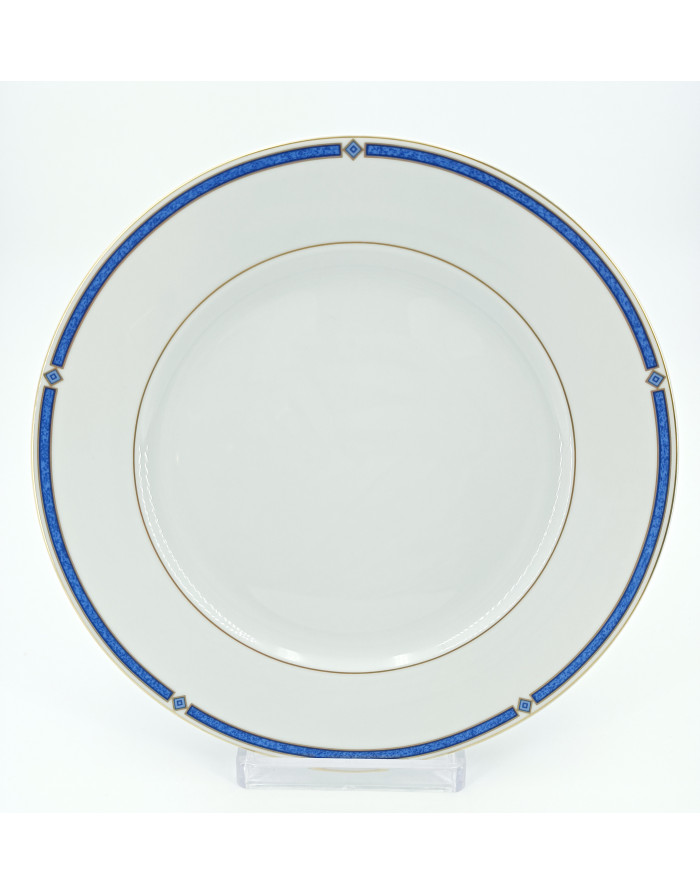 Carrare bleu, Assiette à dessert 22 cm ou Plate 27 cm