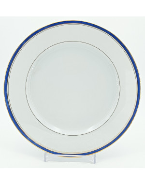Castellane Bleu, Assiette à dessert 22 cm ou Plate 27 cm