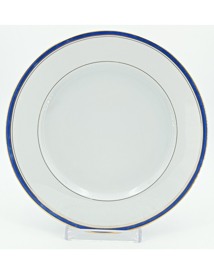 Castellane Bleu, Assiette à dessert 22 cm ou Plate 27 cm