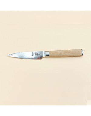 Kaï : Shun Classic White, Couteau d'office 9 cm, lame damassée