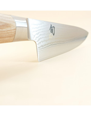 Kaï : Shun Classic White, Couteau de chef japonais 20 cm lame damassée