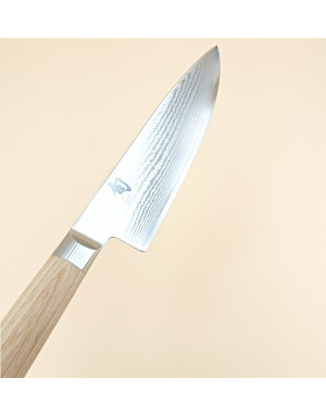 Kaï : Shun Classic White, Couteau de chef japonais 20 cm lame damassée