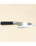 Wasabi Black, Couteau Deba 15 cm, à lame asymétrique
