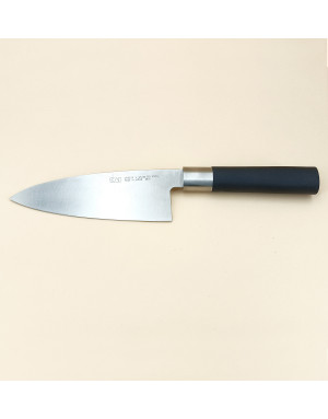 Kaï : Wasabi Black, Couteau Deba 15 cm, à lame asymétrique