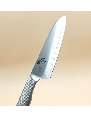 Kaï : Seki Magoroku Shoso, Couteau Santoku alvéolé 16,5 cm