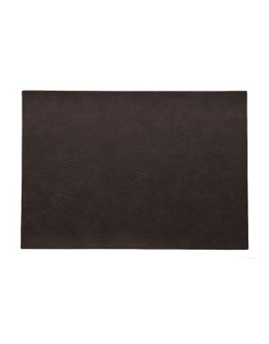 set de table vegan leather simili cuir marron 33x46 cm