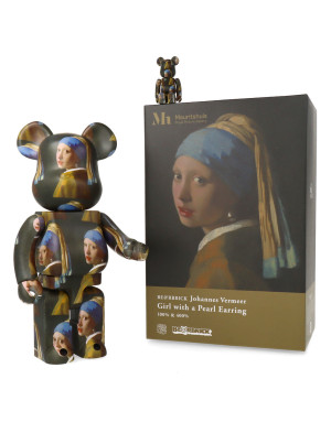 400% Bearbrick , J.Vermeer - Jeune Fille a la Perle