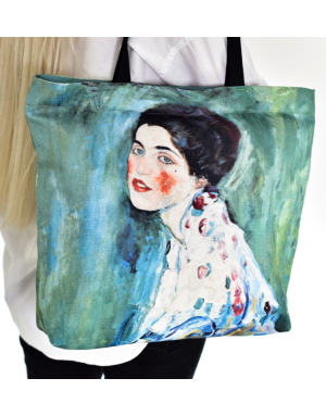 Pitex : Sac cabas "Portrait d'une dame" de Gustav Klimt 48 x 39