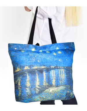 Pitex : Sac cabas "Nuit étoilée sur le rhône" de Van Gogh 48 x 39