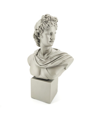 Sophia : Buste d'Apollon, Sculpture taille L coloris Metallic Frost 