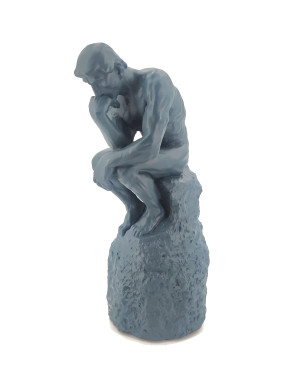 Sophia : Le Penseur de Rodin,  serre-livre coloris gris