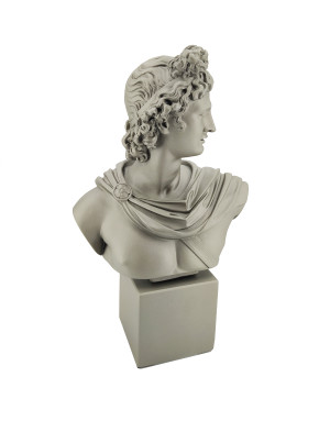 Sophia : Buste d'Apollon, Sculpture taille L coloris Metallic Frost 