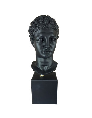 Tête d Hermès Statuette gris métallisé 39,5x14x14,5cm