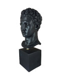 Tête d Hermès Statuette gris métallisé 39,5x14x14,5cm