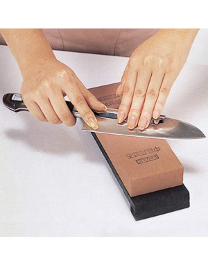 Aide à l'affûtage inox pour couteaux japonais à lame symétrique
