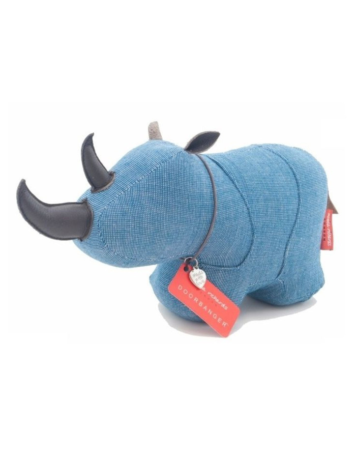 Sir Georges le rhino Bloque porte en feutre bleu