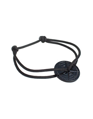 Le torrent bracelet noir, pièce noire asphalte