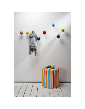 Créativando : Mini Balloon, Porte manteaux en céramique noir brillant