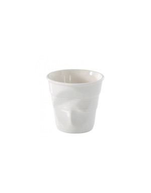 Revol Gobelet Froissé Blanc, Tasse espresso 8 cl Porcelaine