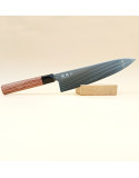 Magoroku Red Wood, Couteau de Chef 20 cm, polyvalent, maniable