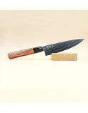 Magoroku Red Wood, Couteau de Chef 15 cm, polyvalent, petit & maniable