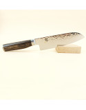 Shun Premier Tim Mälzer, Couteau japonais Santoku 18 cm, lame damassée