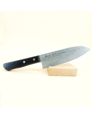 Satake : Nashiji, Couteau Santoku 17 cm japonais, lame martelée