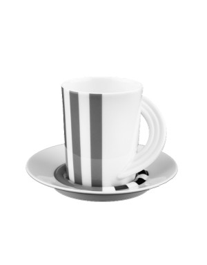 Cupola Strada, Tasse à café et sa sous tasse