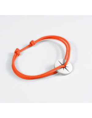 Le Vent à la française : Oranger, bracelet solaire corde orange