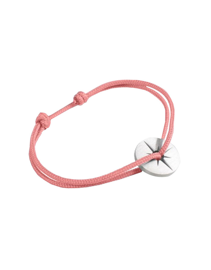 Le Vent à la française : Cerisier, bracelet solaire corde rose