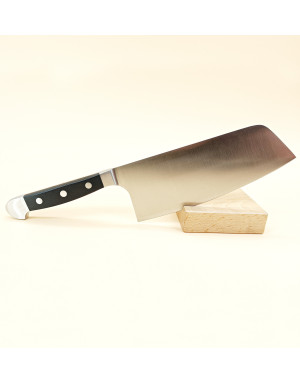 Güde : Alpha Black, Chai Dao Couteau de Chef chinois 16 cm, forgé à double mitre