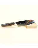 Shun Premier Tim Mälzer, Couteau japonais Santoku 14 cm, lame damassée