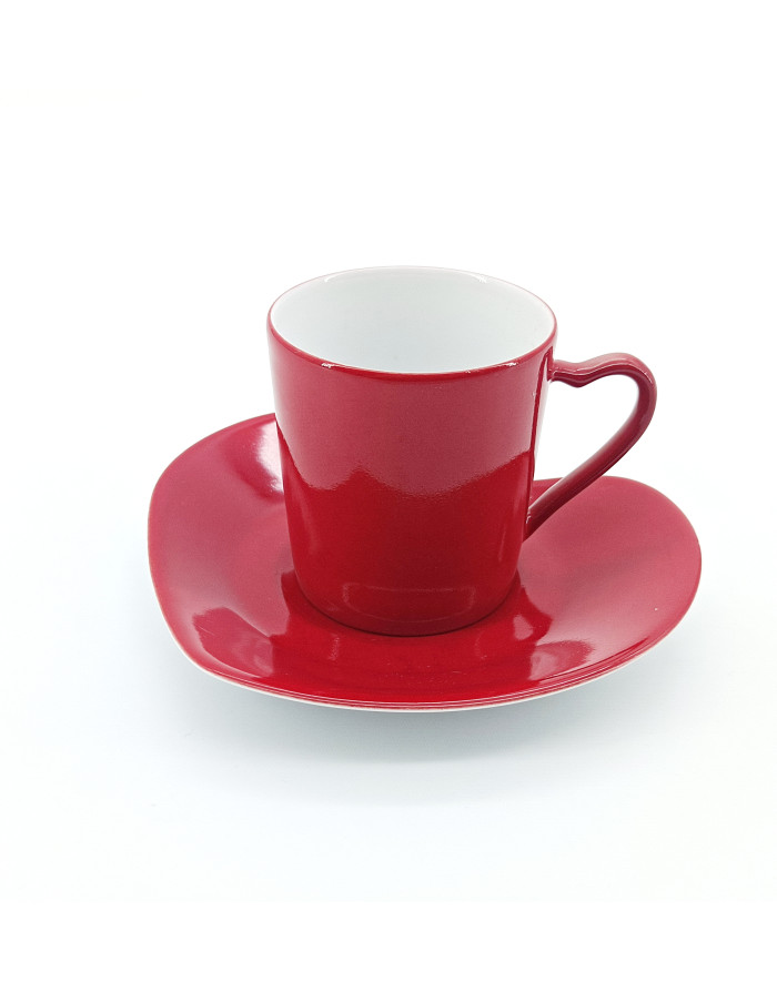 Philippe Deshoulières : Hearts, Tasse à café à l'unité rouge 