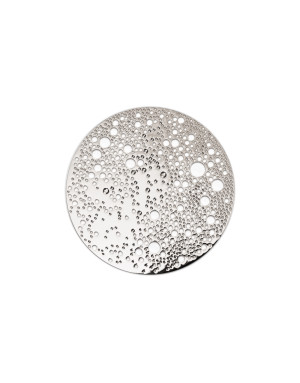Tout Simplement : Lunar, Broche magnétique Lune argent brillant petit modèle 