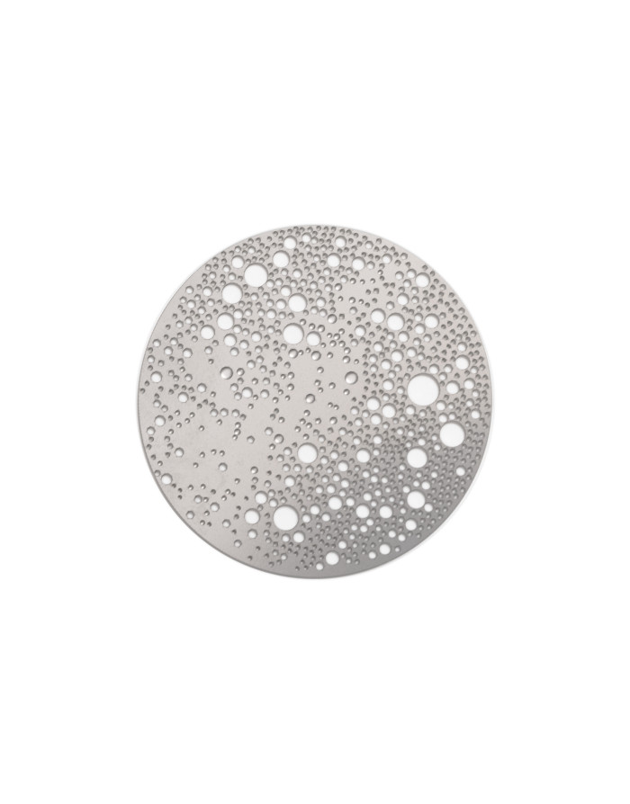 Tout Simplement : Lunar, Broche magnétique pleine lune, argenté mat petit modèle 
