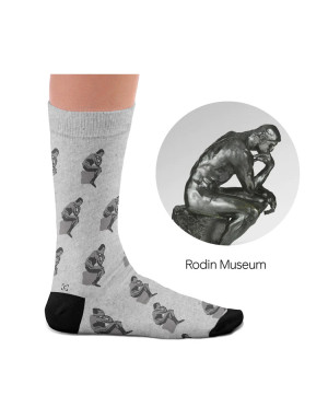 Sock Affairs : Chaussettes d'après "Le Penseur" de Rodin