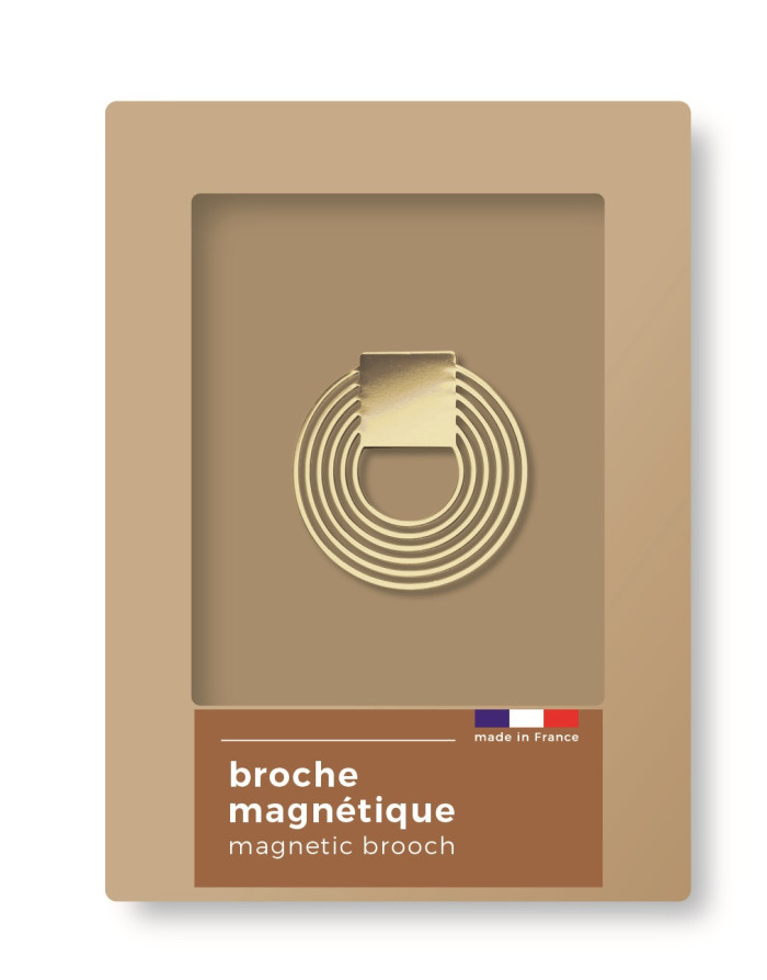 Tout Simplement : Broche magnétique, cercle doré