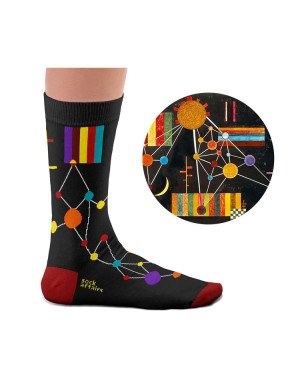 Sock Affairs : Chaussettes d'après « NetWork of Above » de Kandinsky