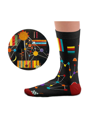 Sock Affairs : Chaussettes d'après « NetWork of Above » de Kandinsky